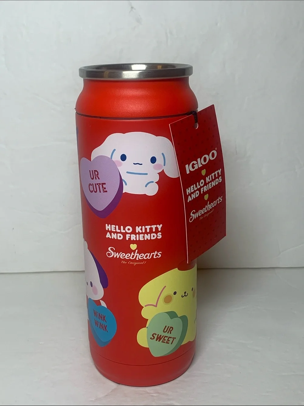 NWT Hello Kitty & Friends 16 oz Can Igloo Cooler Red